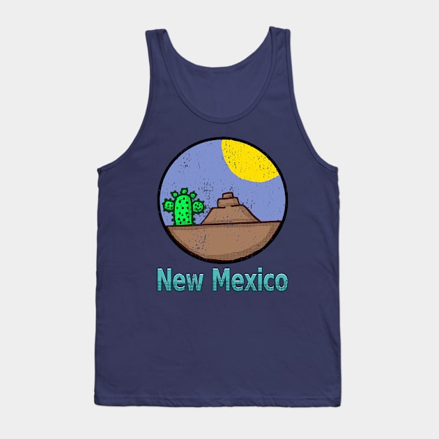 Vintage New Mexico Logo Tank Top by Eric03091978